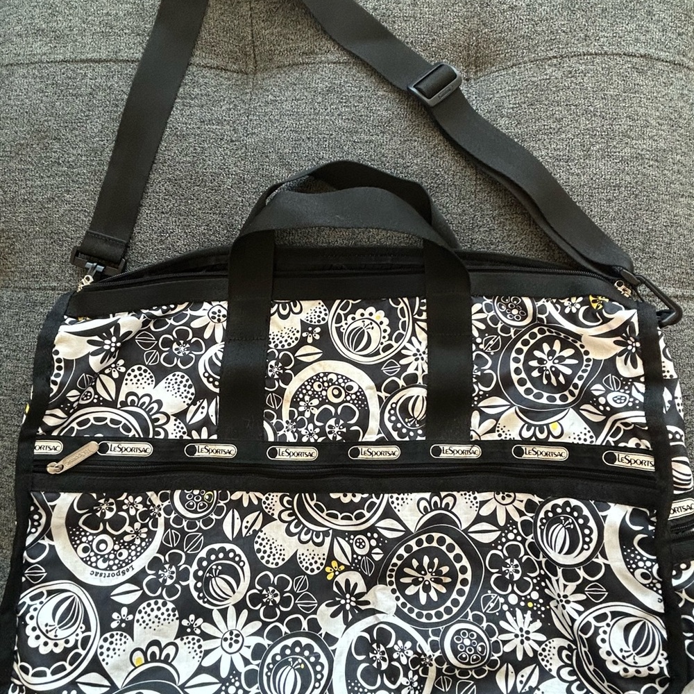 LeSportsac Black and White Patterned Bag